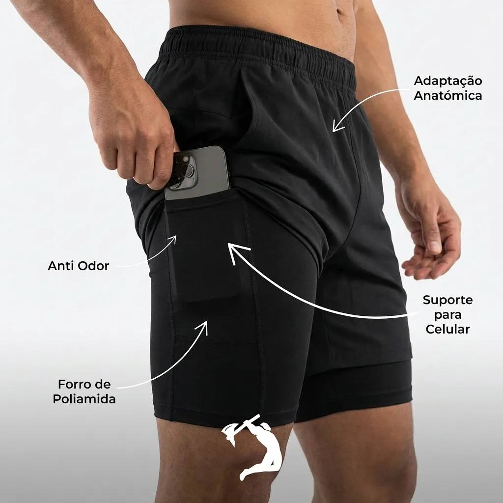 Short Compressão - Azul Marinho - symbol